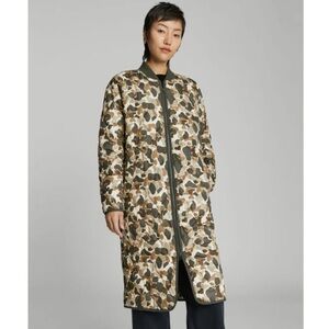 Everlane THE RENEW LONG LINER Puffer Coat Jacket Camo Women’s Size XXS NWT